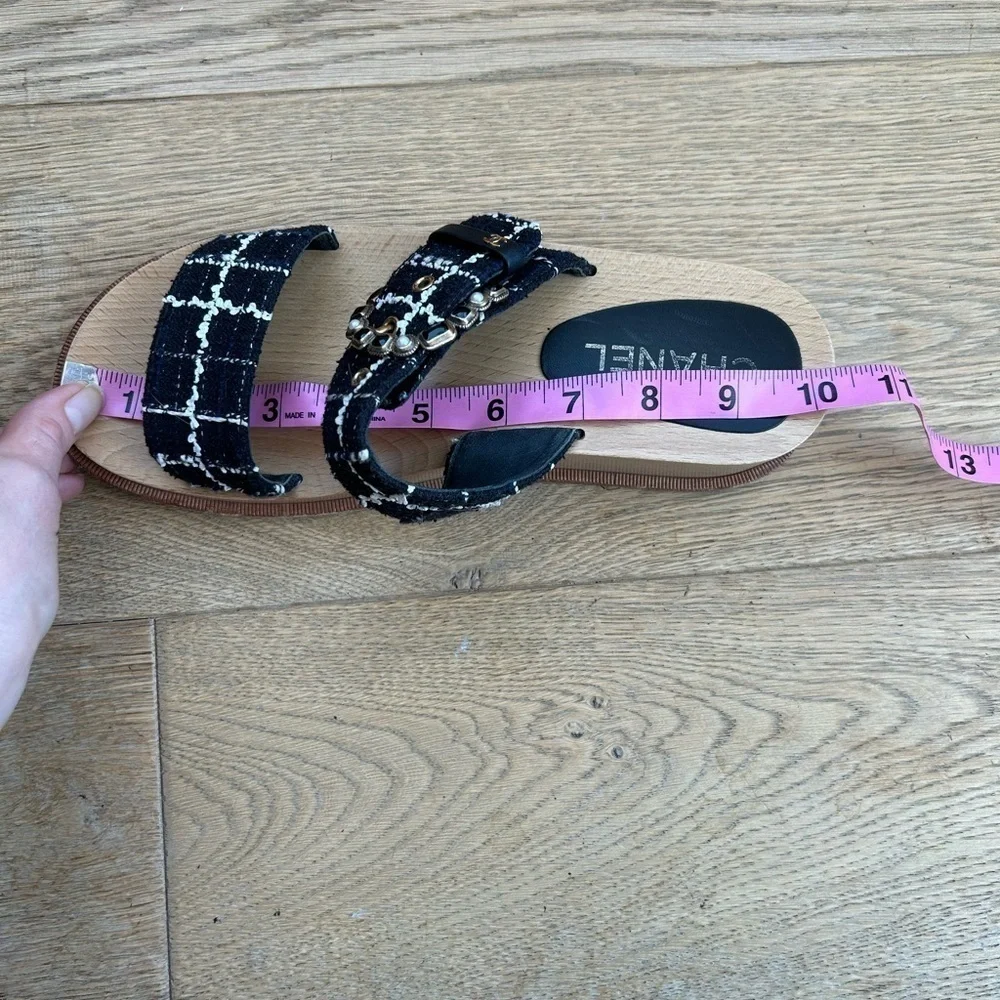 Chanel Tweed Sandals - Picture 10 of 11